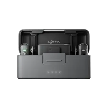 ميكروفون DJI Mic 2 اللاسلكي مع المرسلين والمستقبل وعلبة الشحن