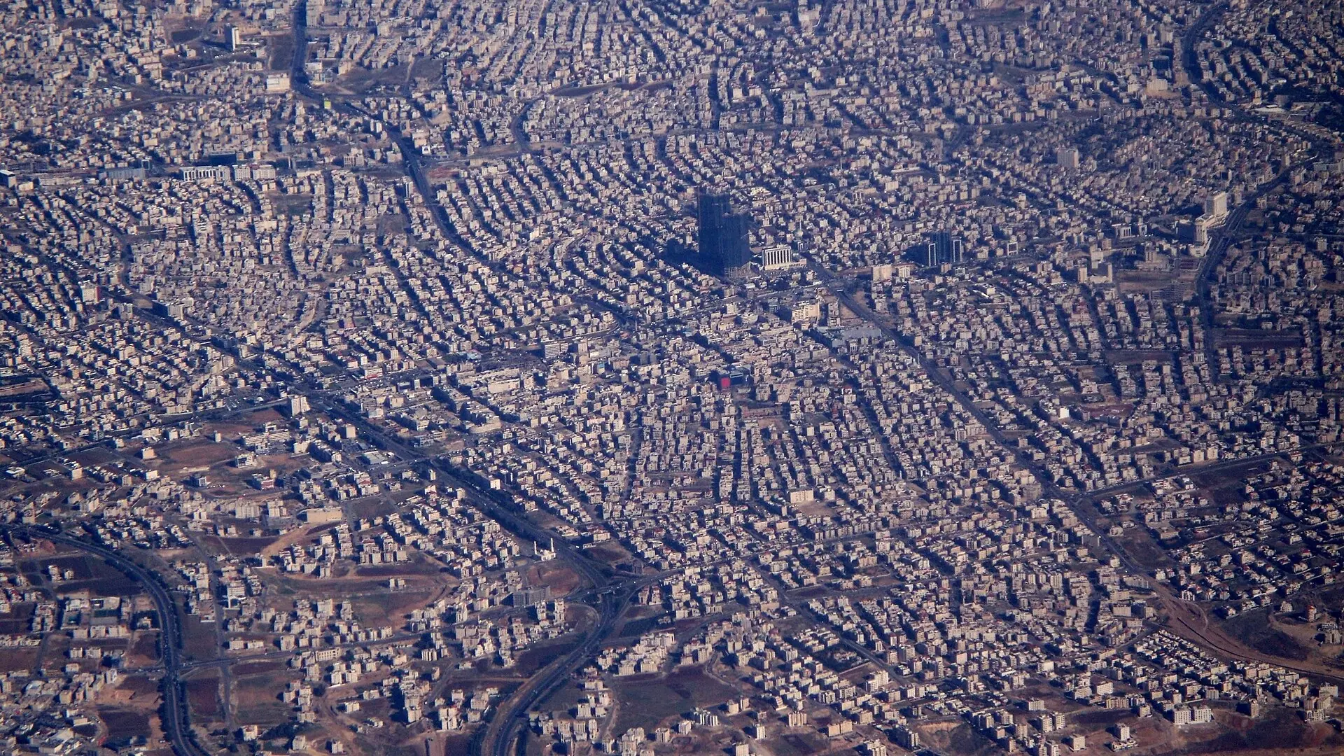 منظر جوي لمدينة عمّان